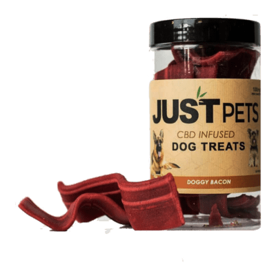 Just Pets CBD Infused Dog Treats Doggy Bacon