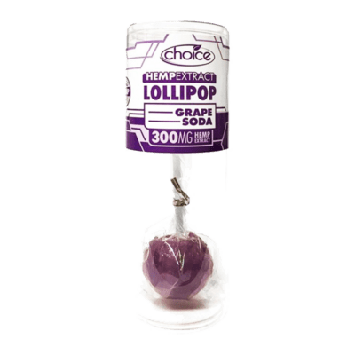 Choice HempExtract Lollipop Grape Soda