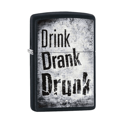 Zippo Lighter 29618 Drink Drank Drunk