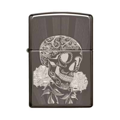 Zippo Lighter 29883 Fancy Skull Design